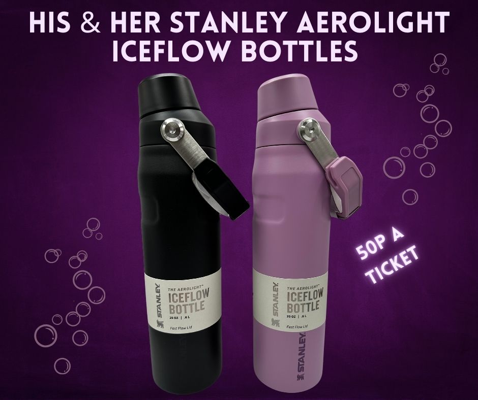 Won His and Hers STANLEY Aerolight ICE FLOW Bottles