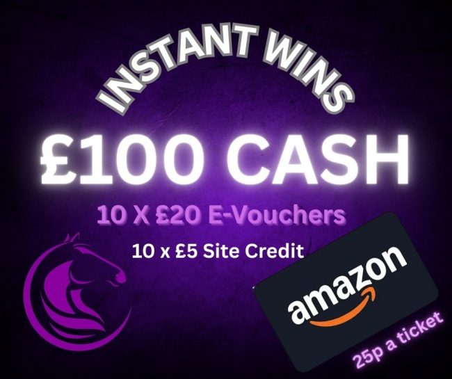 INSTANT WINS with £100 CASH END PRIZE